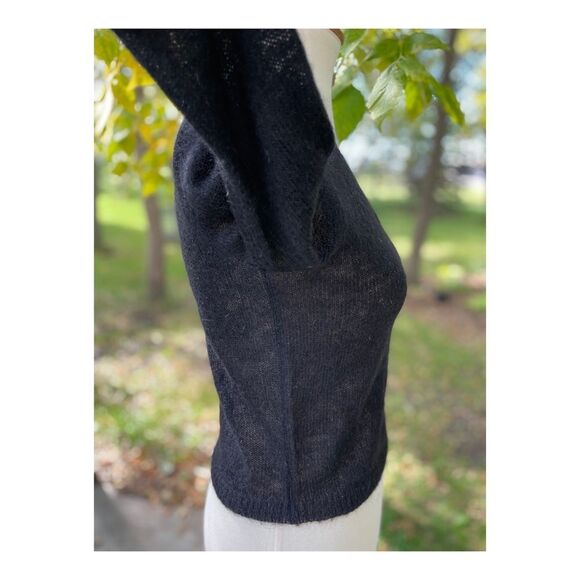 Vintage 90s Ralph Lauren Mohair Crop Sweater Fitted - Picture 3 of 10